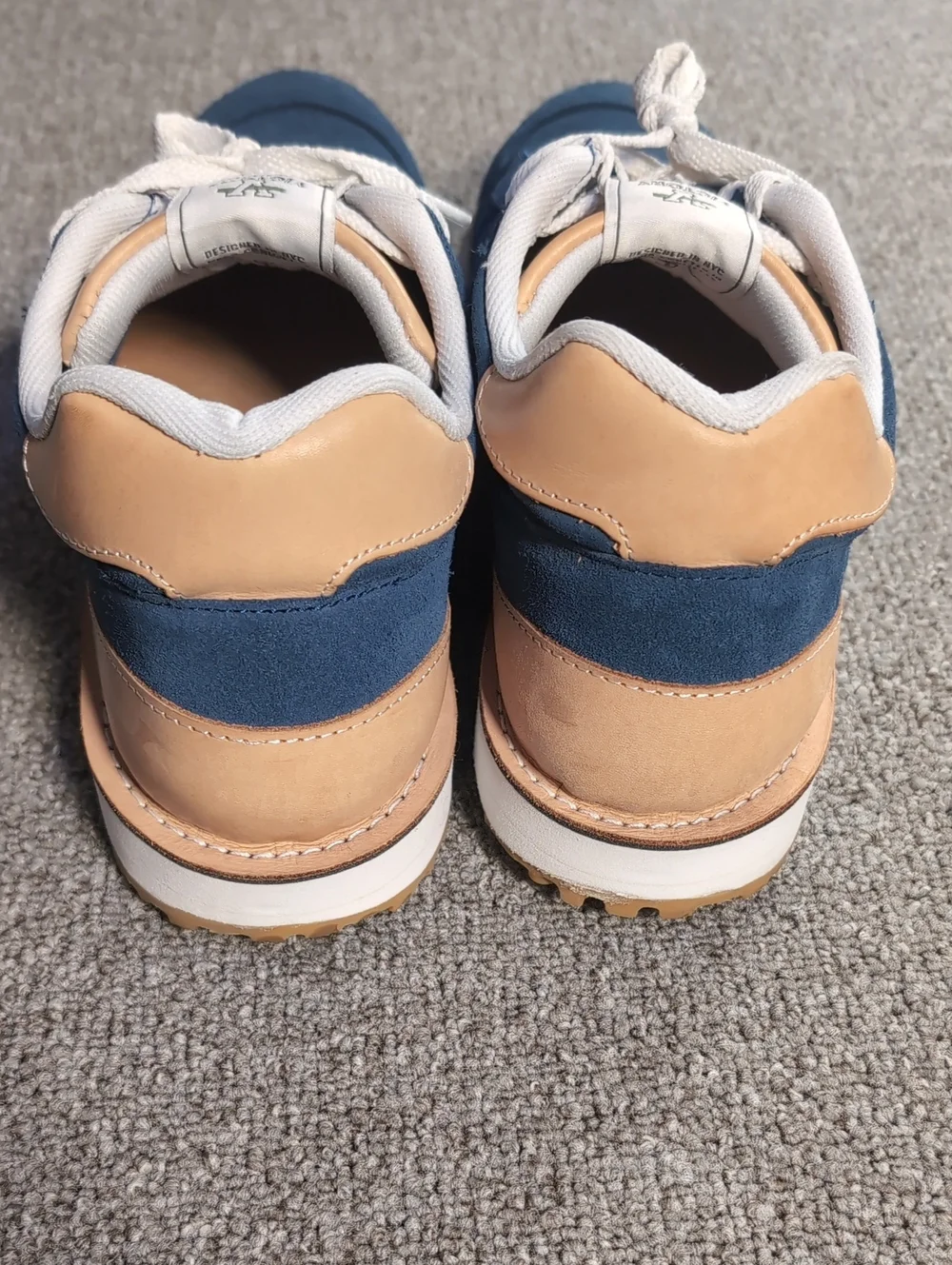 Todd Snyder x Victory Sportswear Speed Runner Sneaker in Blue Suede USA Made 9.0